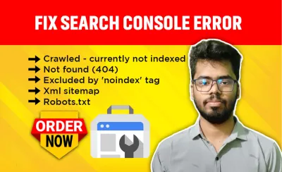 I well Fix or setup google webmaster tools, search console errors, Fiverr