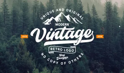 I will design vintage retro minimalist logo in 24hrs