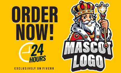 I will do mascot cartoon logo design