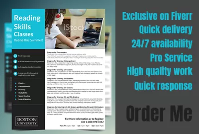 I will create a professional business flyer design, banner, advert