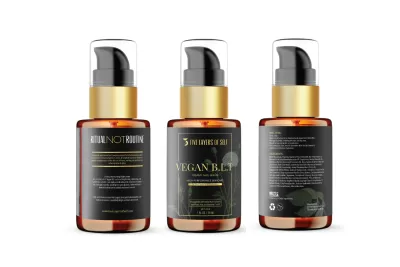 I will do elegant cosmetic product labels with 3d mockup 