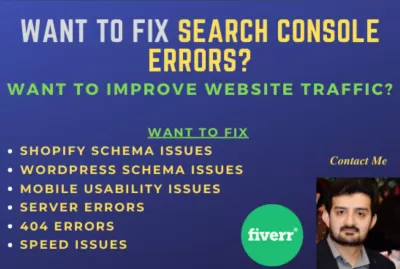 Google search console issues and page indexing errors, Dillpo