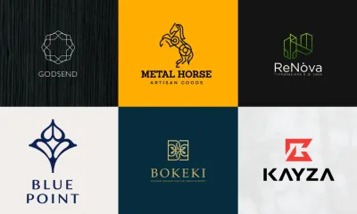 I will design modern minimalist geometric polygonal patterned logo