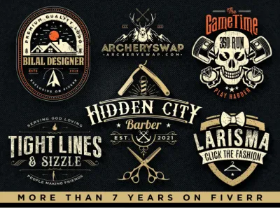 I will do vintage , retro , classic , hipster badge , outdoor or business logo design