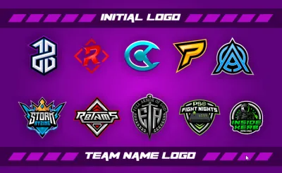 I will designs gaming esport logo with initials