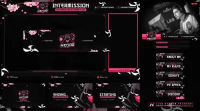 I will design animated twitch stream overlay and logo