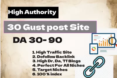 I will write and publish high da guest post with SEO dofollow backlinks