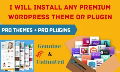 I will install any premium wordpress theme or plugin