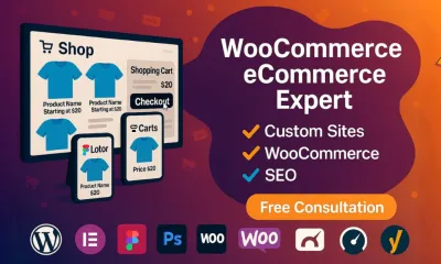 I will design a responsive woocommerce store with elementor