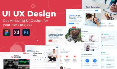 I will do modern web design in figma, website design, or UI UX design