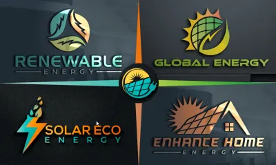 I will design modern electrical solar panel, energy and power logo