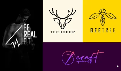 I will design flat minimal line art text badge and business logo