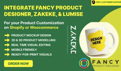 I will do product customization with fancy product designer, zakeke