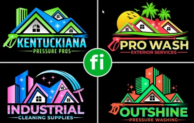 I will do cleaning, pressure washing and power washing logo design