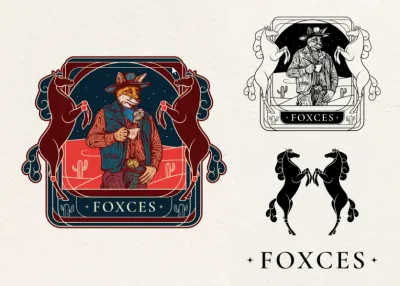 I will design an eye catching retro vintage logo with hand drawn and modern style