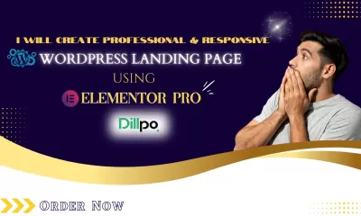 I will create wordpress website , blog website , landing page with elementor pro, PSD