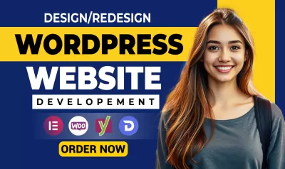 I will create, build wordpress website, wordpress blog, business website development, Dillpo