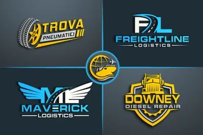 I will do transport logistic and trucking logo