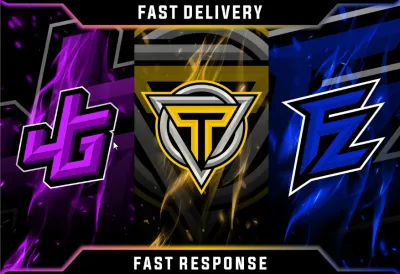 I will design initials gaming logo, esports, twitch, free intro