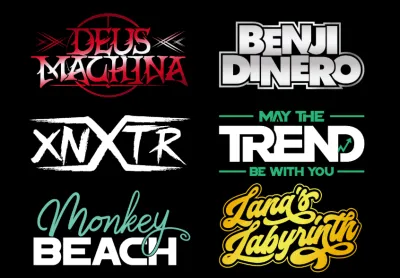 I will design your business typography dj band or music, text and company logo