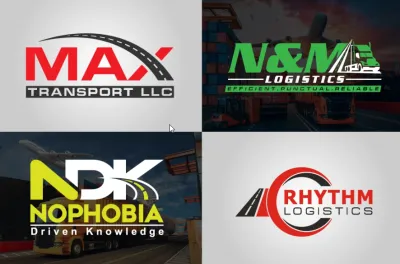 I will create a futuristic and professional transport logistics or trucking logo design