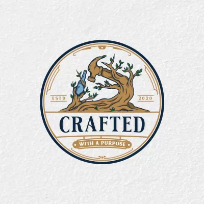 I will make wonderful arts and crafts logo design with express delivery