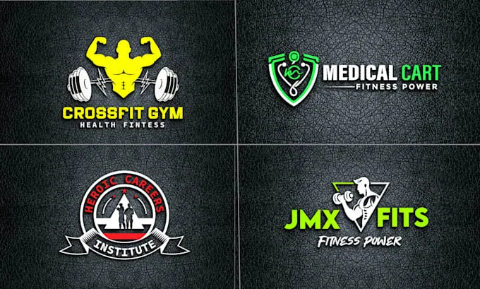 Gym fitness health sports logo 